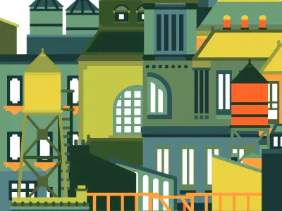 City architecture city graphic illustration