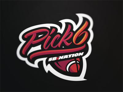 Pick 6 Fotball football logo