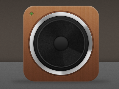 Woofer Icon black brown icon ios speaker wood woofer