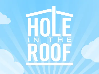 Hole In The Roof blue clouds hole hole in the roof madebymat roof sky vector