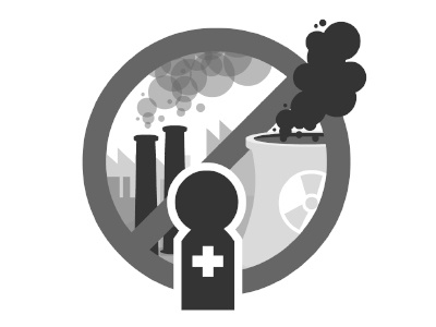 Anti nuclear icon icon illustration nuclear vector