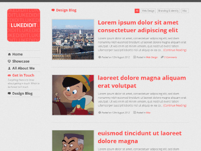 Portfolio Redesign - Blog Design blog design lukedidit sheffield web web design