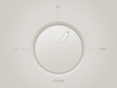 Volume circle element plastic ui volume