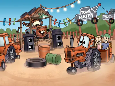 Cars Land page illustration