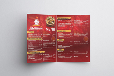 Biryani House Menu design biryani house graphic design illustration menu