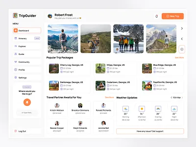 Travel Planner Dashboard Design ai planner ai travel web app booking app flight booking hotel app hotel booking ticket booking tour tourism tourist travel travel agency travel app travel assistant travel dashboard travel service app traveling trip trip planner vacation