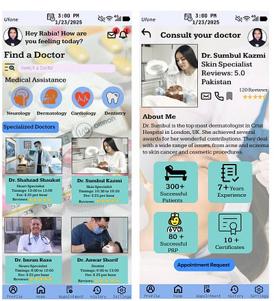 Medical Mobile App Design appdesign branding clinicappdesign figma graphic design medicalappdesign mobiledesign redesign ui ux webdesign