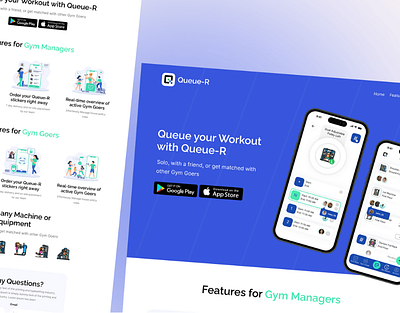 Workout App Landing Page