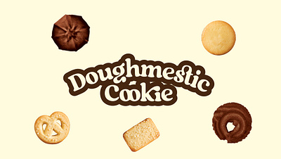 Doughmestic Cookies - Packaging Design branding design graphic design illustration logo packaging design typography vector