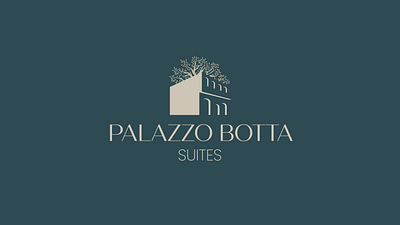 palazzo botta suites logo branding graphic design logo ui