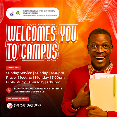 Print design for Nigeria Fellowship of Evangelical Students flyer design graphic design