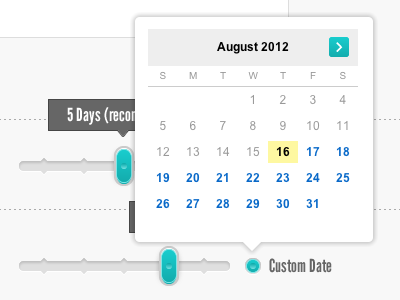 Calendar application calendar interactive ui