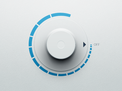 knob 2 element gray interface knob ui white