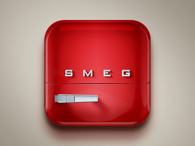 Smeg Fridge cherry fridge icon ios photoshop smeg