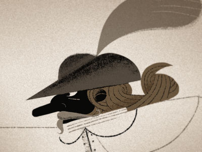 Cy 01 brown cyrano grey illustration