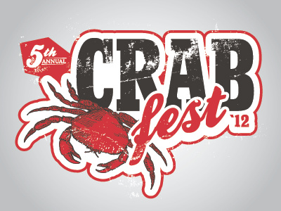 12 7 Crabfest Dribbble 01 crabfest logo seafood