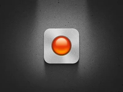 Lumify iOS Icon 114px button icon ios lumify metal record