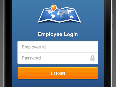 Login Page app application iphone login page map