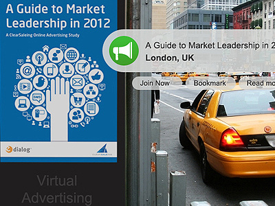 Virtual Advertising using Google Glass argument reality concept google glass street banner virtual advertising