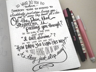 Lettering Lyrics. Mariah hand lettering mariah carey pen personal sketchbook typography