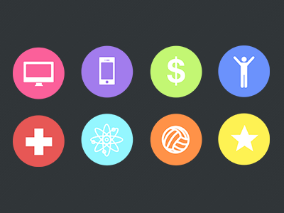 Topics Teaser... icons