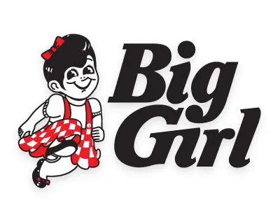 BigGirl big biggirl black girl logo red white