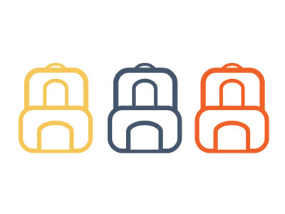 Snackpack backpack icons primary color