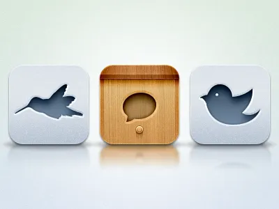 Flurry Icons bird birdhouse blue flurry icon ios iphone twitter wood