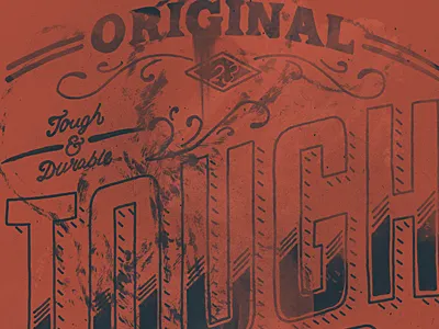 Tough illustrated rough type