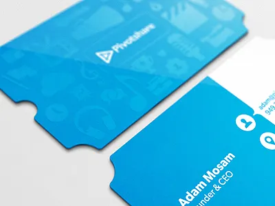 Ticket Business Card biz bizcard business card die cut diecut spot uv