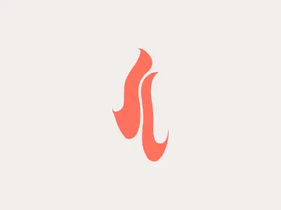 Ballet Logo ballet dance dancing fire logo orange river shoes