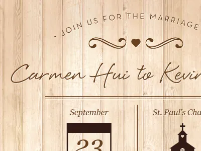 Wedding Invitation invitation wedding wood