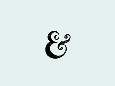 ampersand ampersand hand drawn type