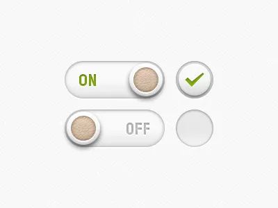 PEN pic Switches btn check leather switch toggle ui white