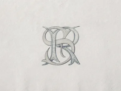 »SR« Monogram ... initial interlacing lettering monogram type typeface typo typography vintage