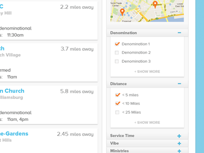 Search page filters detail faithstreet filters map results search web