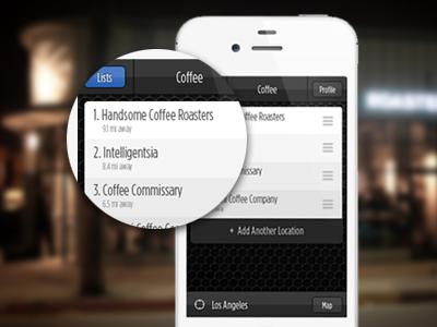 iPhone List App app application interface iphone mobile ui