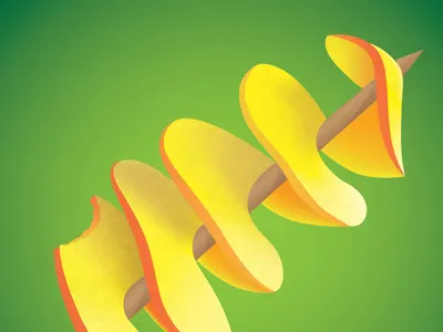 Potato Spiral Vector bramborova potato spiral spirala vector