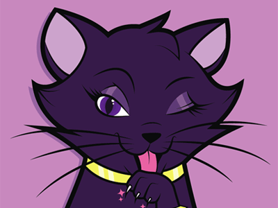 @PatMyKat cat character design design gif illustration kitten vector illustration