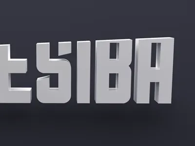 Mesiba logo design 3d 3d logo c4d dubstep electronic fuck yeah hebrew jewish logo music type wip
