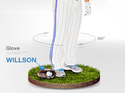 Player 3d icon art direction webdesign