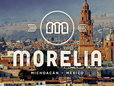 Morelia Logo mark aqueduct landmark mexico michoacan morelia tourist visit website