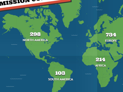 Mission Control UI map visualization world