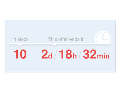 Count down (F*** flip-clock) clock countdown counter offer stock timer web design