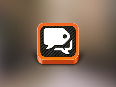 Frendee Icon app carbon fiber clean icon