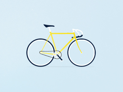 Yellow Fix bike digital fix yellow
