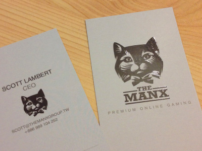 Cat logo letterpress