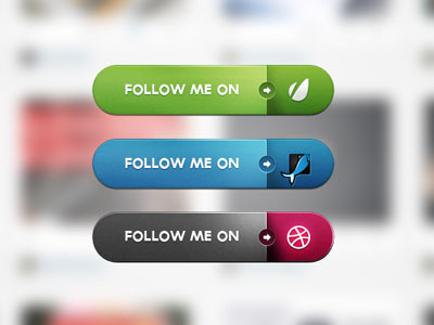 Follow Me button dribbble envato follow