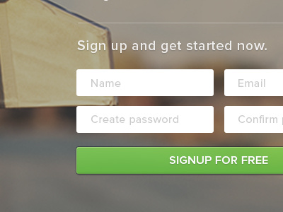 Signup clean green login signup simple website