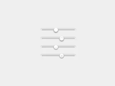 Sliders - Light UI interface light minimal slider sliders ui user interface